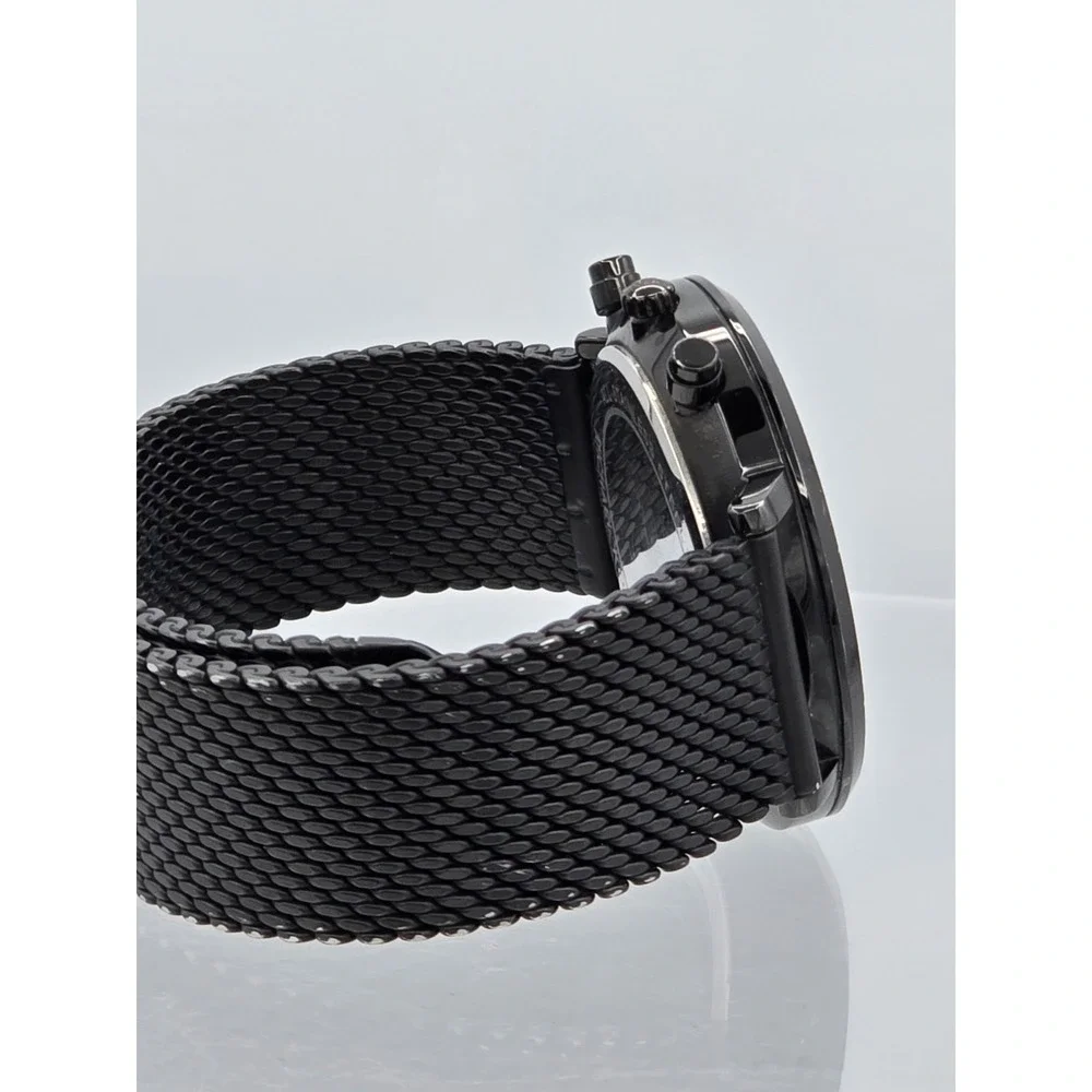 Michael Kors MK-8504 Jaryn Black Mesh Steel‎ Mens Watch - NEEDS BATT See Pics!